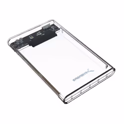 Sabrent EC-OCUB, HDD/SSD enclosure, 2.5", Serial ATA II, 5 Gbit/s, USB connectivity, Transparent