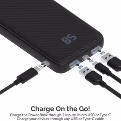 Sabrent 20000 mAh USB C PD Power Bank Portable Charger with Quick Charge (PB-Y20B)