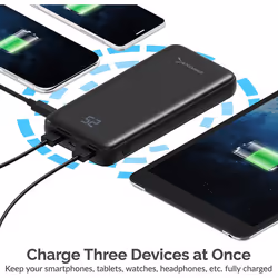 Sabrent 20000 mAh USB C PD Power Bank Portable Charger with Quick Charge (PB-Y20B)