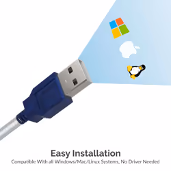 Sabrent CB-9P6F serial cable Blue, White 1.82 m USB Type-A DB-9