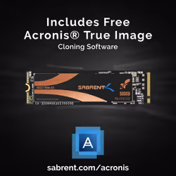 Sabrent SB-ROCKET-NVME4-HTSK-500 500 GB M.2 PCI Express 4.0 NVMe TLC