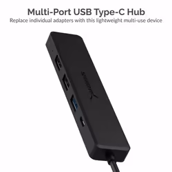 Sabrent HB-TC5P laptop dock/port replicator Wired USB 3.2 Gen 1 (3.1 Gen 1) Type-C Black