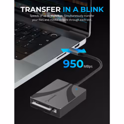 Sabrent CR-CFXB card reader USB 3.2 Gen 2 (3.1 Gen 2) Type-C Black