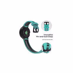 Watch Strap Compatible with Garmin Forerunner 735XT/220/230/235/235 Lite/620/630 Smart Watch, Soft Silicone Adjustable Replacement Band fit Approach
