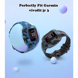 MoKo 2PACK Band Compatible with Garmin Vivofit JR 3 Tracker  Soft Silicone Printing Pattern Adjustable Replacement Strap Fits 5.1-7.5in Wris