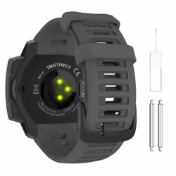 Strap Compatible with Garmin Instinct/Instinct Solar/Tactical/Instinct 2 GPS Smartwatch, 22mm Soft Silicone Sport Replacement ...