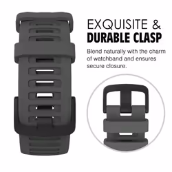 Strap Compatible with Garmin Instinct/Instinct Solar/Tactical/Instinct 2 GPS Smartwatch, 22mm Soft Silicone Sport Replacement Watch Band Wristband,
