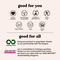 eos Shea Better Body Lotion- Strawberry Dream  24-Hour Moisture Skin Care  Lightweight & Non-Greasy  Made with Natural Shea  Vegan  16 fl oz