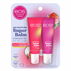 eos 24H Moisture Super Balm Coconut Milk  Honey Apple Lip Mask Day or Night Lip Treatment Made for Sensitive Skin 035 fl oz 2 ...