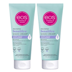 eos Shea Better Sensitive Skin Women's Shave Cream- Fragrance-Free  14 fl oz  2-Pack