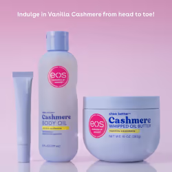 eos Cashmere Whipped Oil Body Butter  Vanilla Cashmere  72 Hour Weightless Moisture For Dry Skin  Rich Formula and Deep Hydration  10 oz