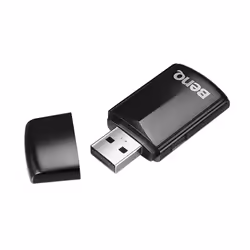 BenQ WDRT8192, Wired, USB, WLAN, 300 Mbit/s, Black