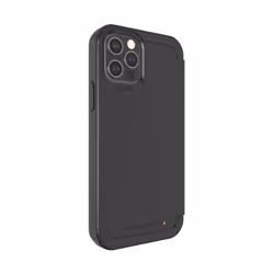 GEAR4 D3O Wembley Flip Apple iPhone 12/12 Pro Black, Folio, Apple, iPhone 12/12 Pro, 15.5 cm (6.1"), Black