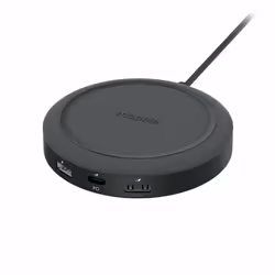 mophie Wireless Charging Hub, Indoor, AC, Wireless charging, Black