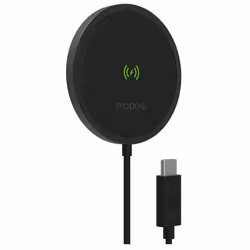 mophie 15W Snap Plus Wireless Charging Pad, Indoor, AC, Wireless charging, 2 m, Black