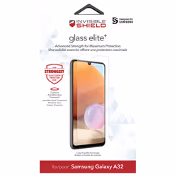 InvisibleShield Glass Elite+ Samsung Galaxy A32 Case Friendly Screen