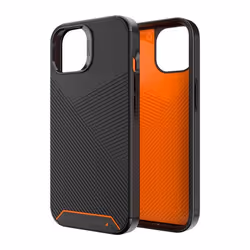 GEAR4 Denali Snap, Cover, Apple, iPhone 13, 15.5 cm (6.1"), Black, Orange