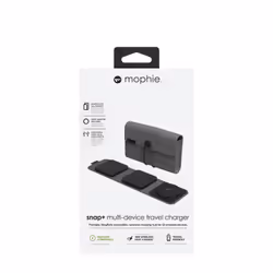 mophie UNV WRLS-snap+ multi-device travel charger-BLK-ROC-EU