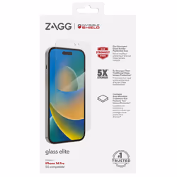 InvisibleShield Elite Glass Screen Protector for Apple iPhone 14 Pro, 6.12-Inch Size, Clear