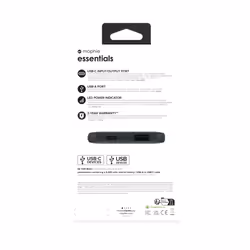 mophie essentials powerstation 5K 5000 mAh Black - Additional view 6