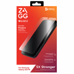 ZAGG Glass Elite Ultra-Strong, Tempered Glass Screen Protector with Recycled Glass For Galaxy S23 FE