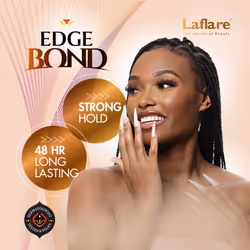 Laflare Edge Control for Black Hair  Natural Hair and Curly Hair. Eco Styling Gel Travel Size 25ml  Edge Wax for Man & Woman (Musk)