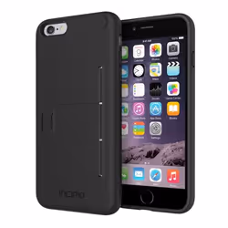 Incipio Stowaway, Cover, Apple, iPhone 6 Plus, Black