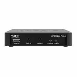 Vaddio AV Bridge Nano, 1920 x 1080 pixels, 640 x 480 (VGA), 800 x 600 (SVGA), 1024 x 768 (XGA), 1280 x 768 (WXGA), 1280 x 800 ...