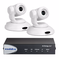 Vaddio AV Bridge 2x1 with 2 PrimeSHOT 10 HDMI cameras, Exmor, Full HD, 1920 x 1080 pixels, 60 fps, White