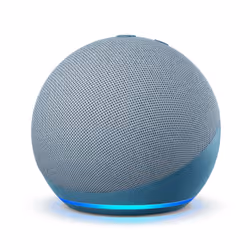 Amazon Echo Dot, Amazon Alexa, Round, Blue, Plastic, German, English, Spanish, French, Italian, Android, iOS