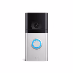Ring Doorbell 4 WiFi Security Motion Camera - Satin Nickel
