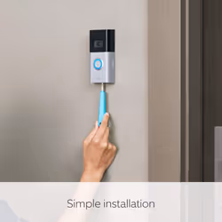 Ring Doorbell 4 WiFi Security Motion Camera - Satin Nickel