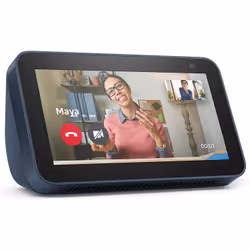 Amazon Echo Show 5, Amazon Alexa, Rectangle, Blue, Deep Sea Blue, Android, Fire OS, iOS, 14 cm (5.5")