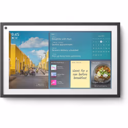 Amazon Echo Show 15, Amazon Alexa, Rectangle, Black, 39.6 cm (15.6"), 1920 x 1080 pixels, Amlogic Pop1