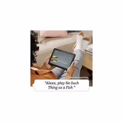 All-new Fire HD 8 tablet | 8-inch HD display, 64 GB, 30% faster processor, designed for portable entertainment, 2022 release, with ads, Denim
