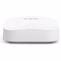 eero Pro 6E, Wi-Fi 6E (802.11ax), Tri-band (2.4 GHz / 5 GHz / 6 GHz), Ethernet LAN, White, Tabletop router