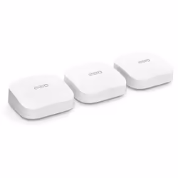 eero Pro 6E, Wi-Fi 6E (802.11ax), Tri-band (2.4 GHz / 5 GHz / 6 GHz), Ethernet LAN, White, Tabletop router
