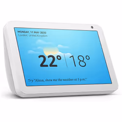 Amazon Echo Show 8, Amazon Alexa, Rectangle, Sand, Fabric, Android, Fire OS, iOS, 20.3 cm (8")