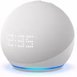 Amazon Echo Dot (5th generation), Amazon Alexa, Spheric, White, Glacier White, German, English, Spanish, French, Italian, Wir ...