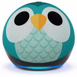 Amazon Echo Dot Kids (5th generation), Amazon Alexa, Spheric, Green, Owl, German, English, Spanish, French, Italian, Wireless