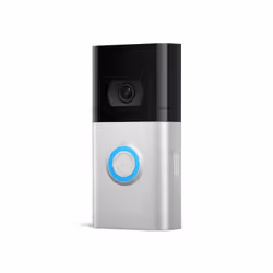 Ring Video Doorbell 4, Black, Silver, Home, 160°, 84°, 1080p, Wireless