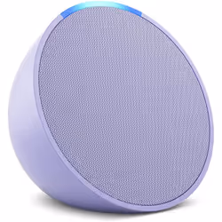 Amazon Echo Pop, Amazon Alexa, Round, Lavender, Android, Fire OS, iOS, 4.95 cm, Buttons