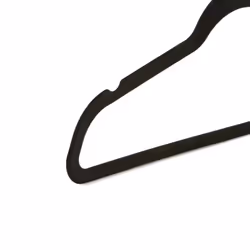Amazon Basics Slim  Velvet  Non-Slip Suit Clothes Hangers  Black/Rose Gold - Pack of 100