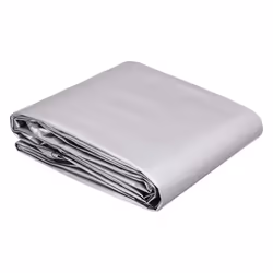 Amazon Basics Multi Purpose Waterproof Poly Tarp Cover 12x20ft 16MIL Thick Silver/Black 1-Pack (Previously AmazonCommerci ...