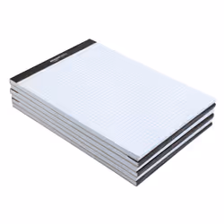 Amazon Basics Quad Ruled Graph Paper Pad  600 Sheets  6 pack of 100 Sheets  White  Letter Size 8.5 x 11-inch
