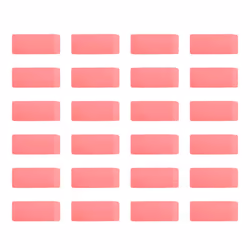 Amazon Basics Rectangular Eraser 24 Count Pink