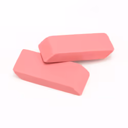 Amazon Basics Rectangular Eraser  24 Count  Pink