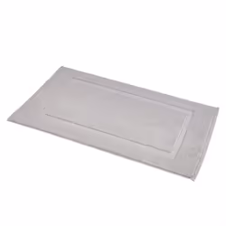 Amazon Basics Banded Bathroom Bath Rug Mat Light Gray 31 inches L x 20 inches W