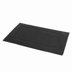 Amazon Basics Banded Bathroom Bath Rug Mat Midnight Black 31 inches L x 20 inches W