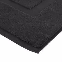 Amazon Basics Banded Bathroom Bath Rug Mat  Midnight Black  31 inches L x 20 inches W